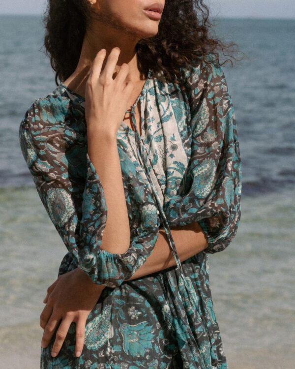 Old Fawn Ash Midi Dress