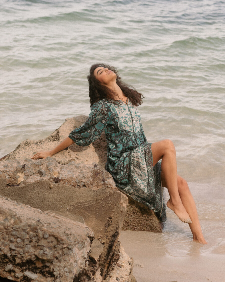 Old Fawn Ash Midi Dress - Image 3
