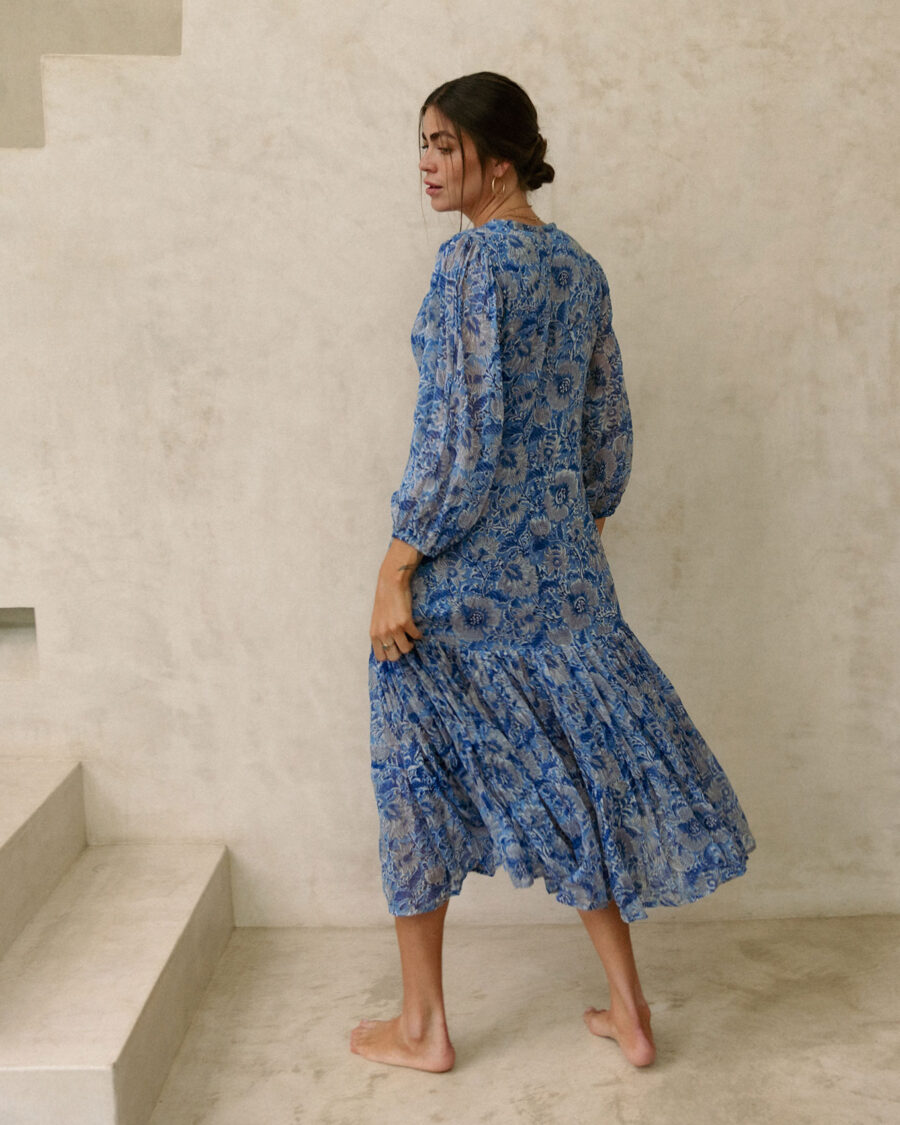 Bella Blue Maxi Dress - Image 6