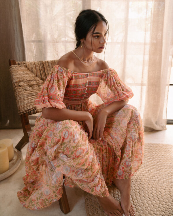 Elisa Off-Shoulder Maxi Dress